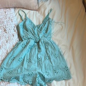 Francesca’s eyelet jumpsuit